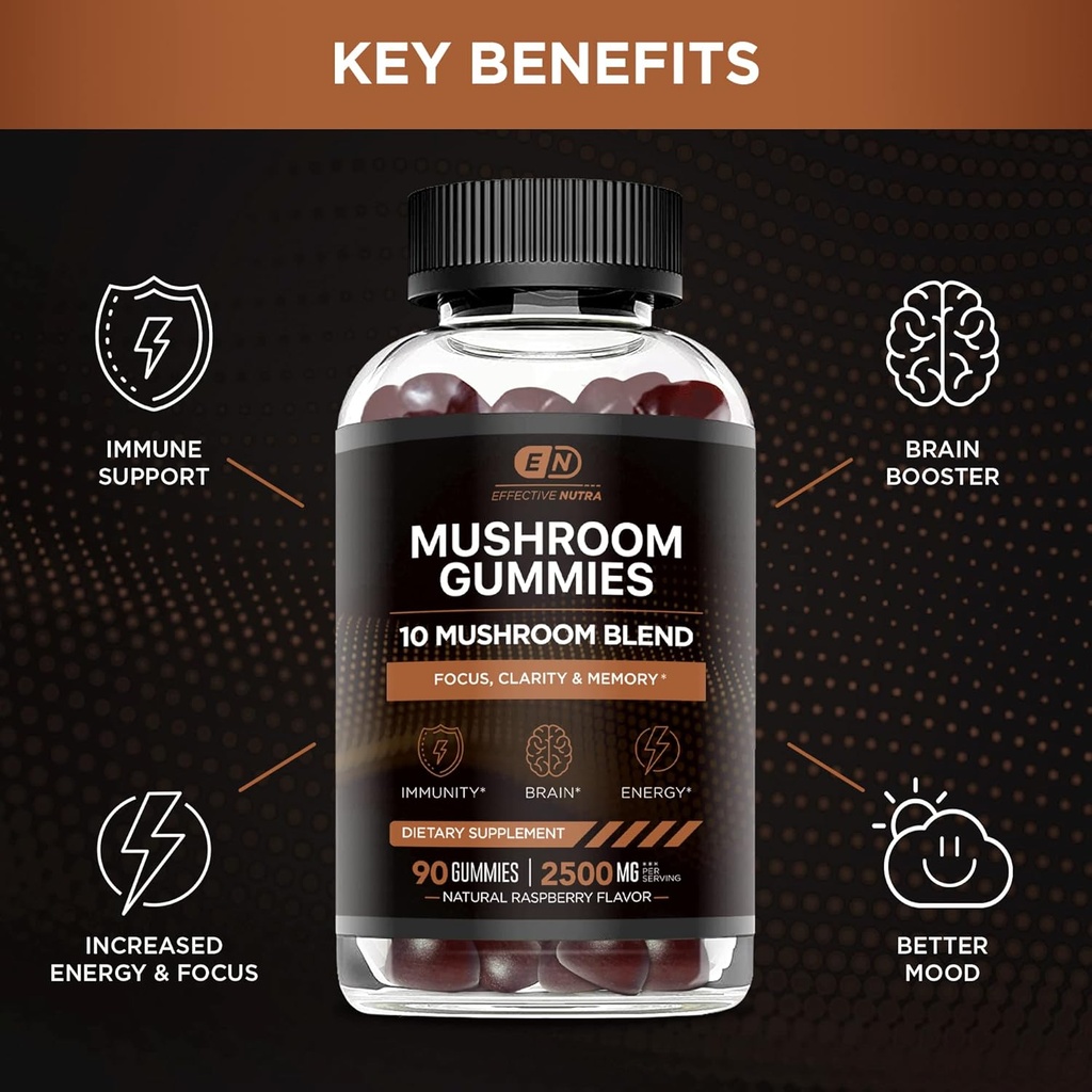 EFFECTIVE NUTRA Mushroom Gummies & Milk Thistle Gummies 3
