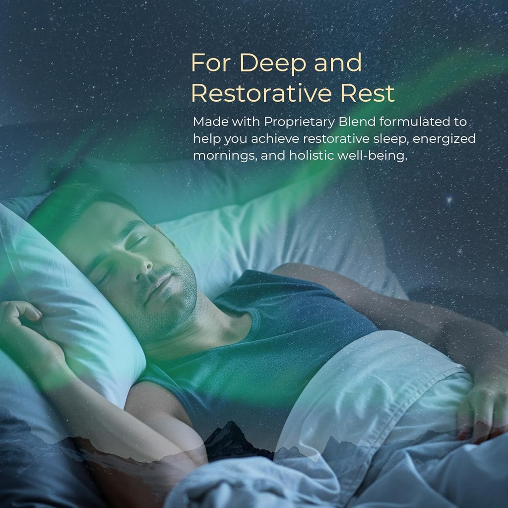 Peace Sleep - Sleep and Recovery Chocolate Powder Drink Mix - Sleep Aid Supplement with GABA, L-Tryptophan, L-Theanine, Glycine - for Tranquil Sleep, Restful Nights, Productive Days - Gluten Free 6