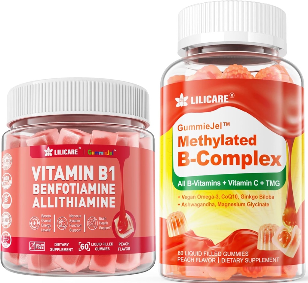 Vitamin B Complex Filled Gummies+Vitamin B1 Gummies 2