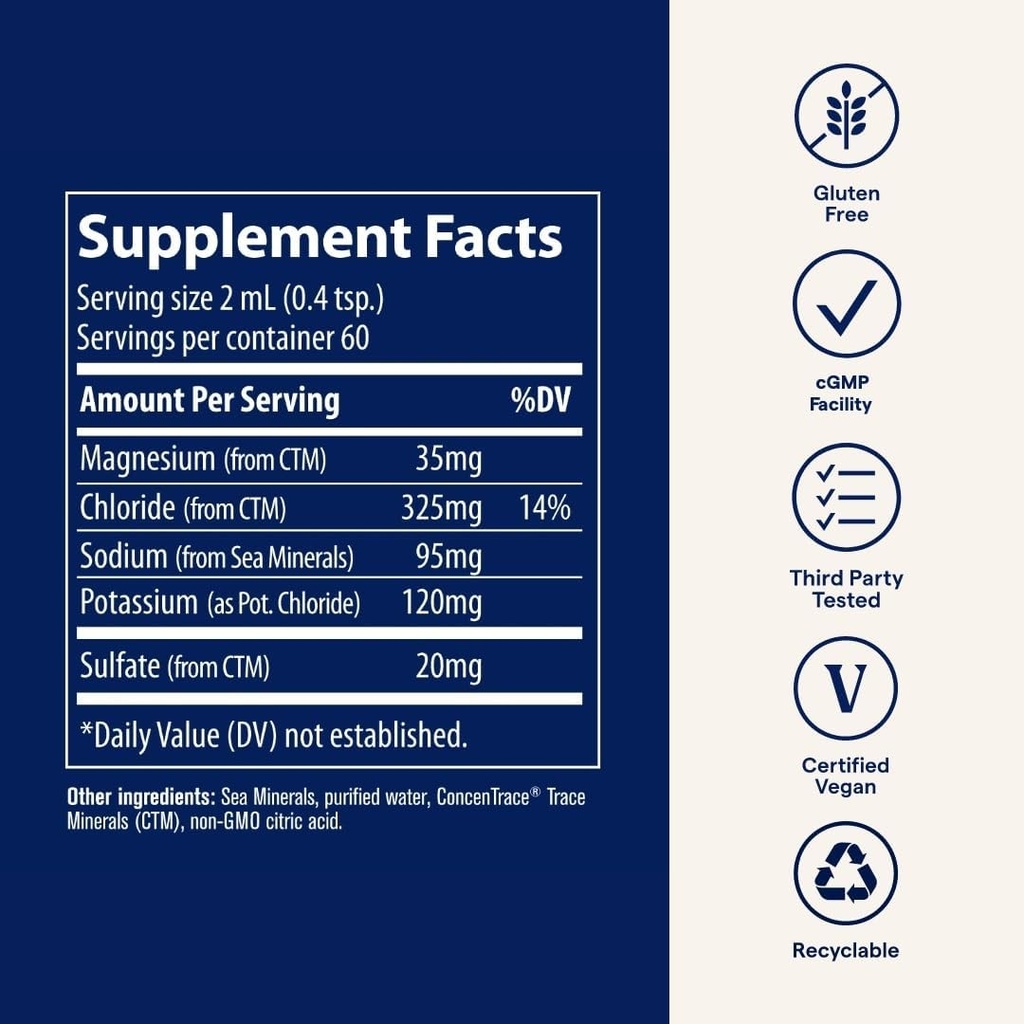 Trace Minerals NO! Muscle Cramps - Supports Dehydration & Aids Against Muscle Cramps - Electrolyte Support to Aid Endurance - Liquid Supplement with Magnesium & Potassium - 4.06 fl oz (60 Servings) 6