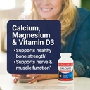 U.S. Doctors' Clinical 1200mg Calcium Citrate & Carbonate Complex with Magnesium & Vitamin D3 - Calcium Supplement for Bone Strength, Muscles & Nerves - Vegan, Non-GMO - 60 Tablets - 1-Month Supply 3