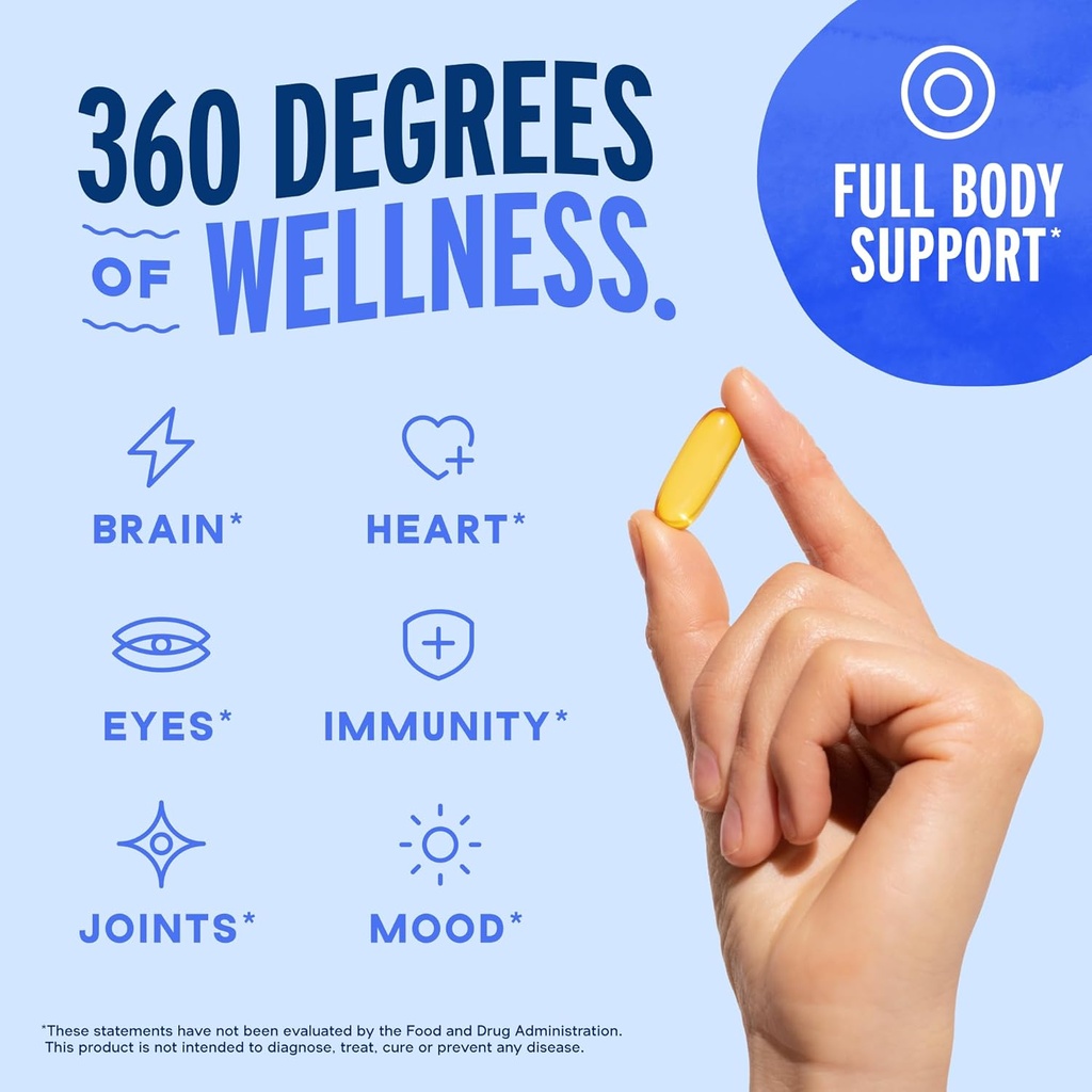 Oceanblue Professional 2100mg | Triple Strength Omega 3 Fish Oil Supplement | Burpless | High Potency EPA DHA | Wild Caught - 120 Count (Pack of 2) Natural Orange Flavor 5