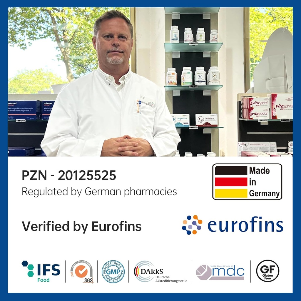 OVOMET Eggshell Membrane Low-Purine Glucosamine Chondroitin Sulfate MSM Boswellia Joint Supplement - Supports Mobility Comfort Strength Flexibility & Bone - Made in Germany - 60 Days Supply 3