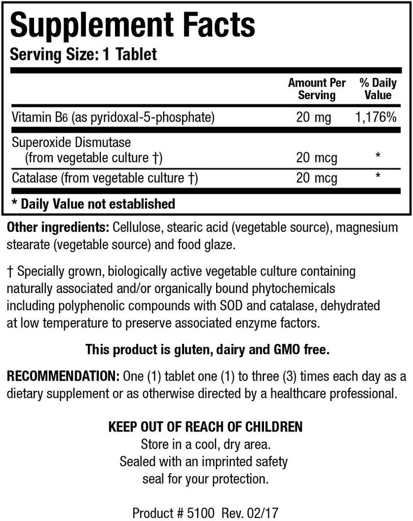 Biotics Research B6 Phosphate Biologically Active Form of Vitamin B6 (pyridoxal-5-phosphate), Supports Immune Function, Metabolism, Cardiovascular Health 100 Tablets 3