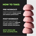 PurePremium Creatine Supplements for Men/Women - Non-GMO Creatine Monohydrate Gummies 5g for Strength, Endurance Support, Muscle Recovery - 120 Gummies 6