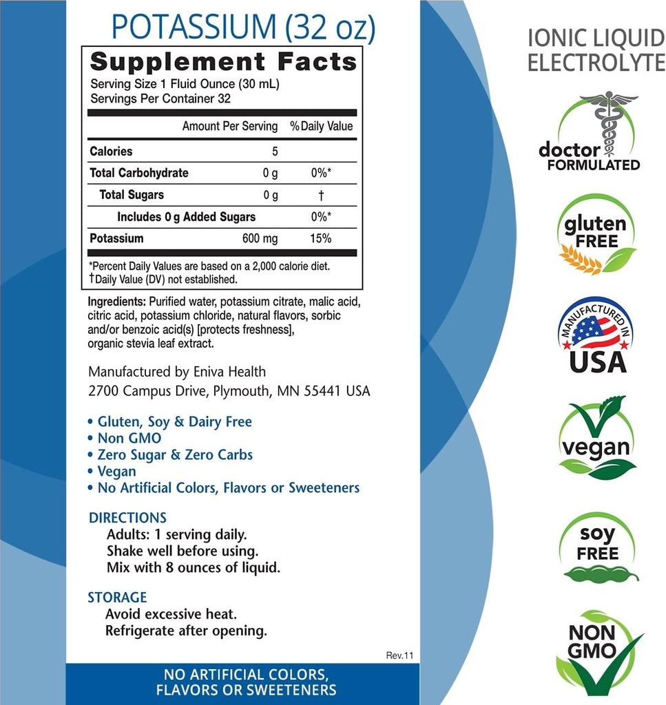 Eniva Liquid Ionic Potassium (32oz) and Omega-3 Fish Oil (60 caps) Boost Metabolic Function, Energy and Immune System 4
