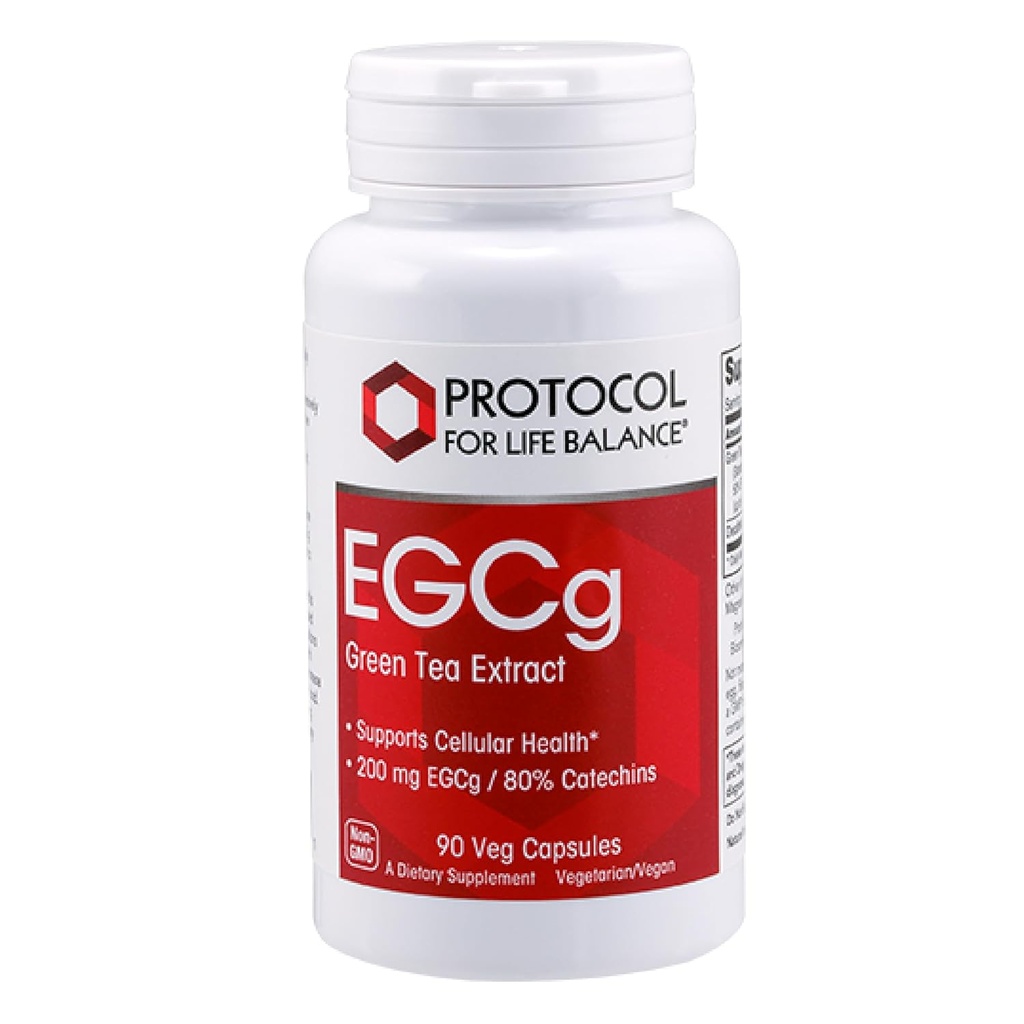 Protocol EGCg 200 mg - 200 mg EGCg Green Tea Extract - Phytonutrients & Polyphenols Supplement* - Kosher & Vegan - 90 Veg Capsules 2