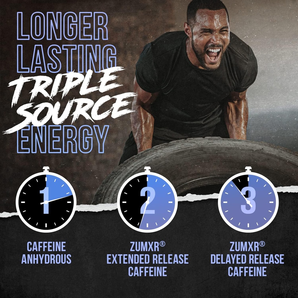 ALPHA LION Core Pre Workout w/Creatine for Performance, Beta Alanine for Muscle, Powder, L-Citrulline for Pump & Tri-Source Caffeine for Sustained Energy (30 Servings, Blue Raspberry Flavor) 4