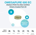 XYMOGEN OmegaPure 600 EC - International Fish Oil Standards (IFOS) Five-Star Certified Fish Oil - DHA EPA Omega-3 Supplement for Cardiovascular + Cognitive Support (120 Softgels) 4