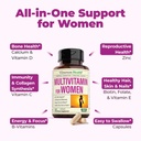 Women's Multivitamin + Turmeric Saffron Cinnamon & Cardamom Bundle. Women's Vitamins & Minerals Formula for Immune and Joint Support, Inflammatory Response. 5
