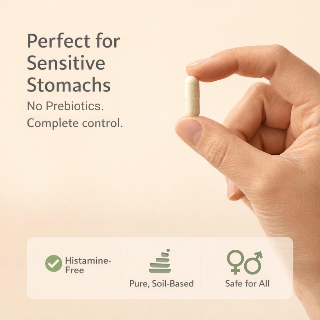 Lifted Naturals Spore Based Probiotic Probiotics - SBO Mood Boost - Spore/Soil-Based - Digestion & Natural Mood Support - Histamine-Free - 60 Day Supply, Non-GMO, Dairy-Free, Gluten-Free, Vegan 5