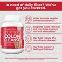 Health Plus Colon Cleanse Digestive Support | All Natural Daily Fiber for Toxin Elimination To Reduce Bloating | Supports Heart Health | 48 Ounces, 194 Servings 5