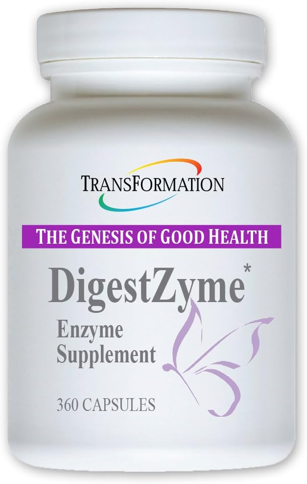 TRANSFORMATION THE GENESIS OF GOOD HEALTH Enzymes for Kids - Natural DigestZyme Supplement Formula for Overal Health, Nutrient Absorption, Support Digestion During Pregnancy & Lactation, 360 Capsules 2