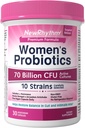 NewRhythm Women's Probiotics, Organic Prebiotics, 70 Billion CFU 10 Strains, Vaginal Probiotics for Urinary & Digestive Health, 30 Vegan Capsules, No Bloating 2