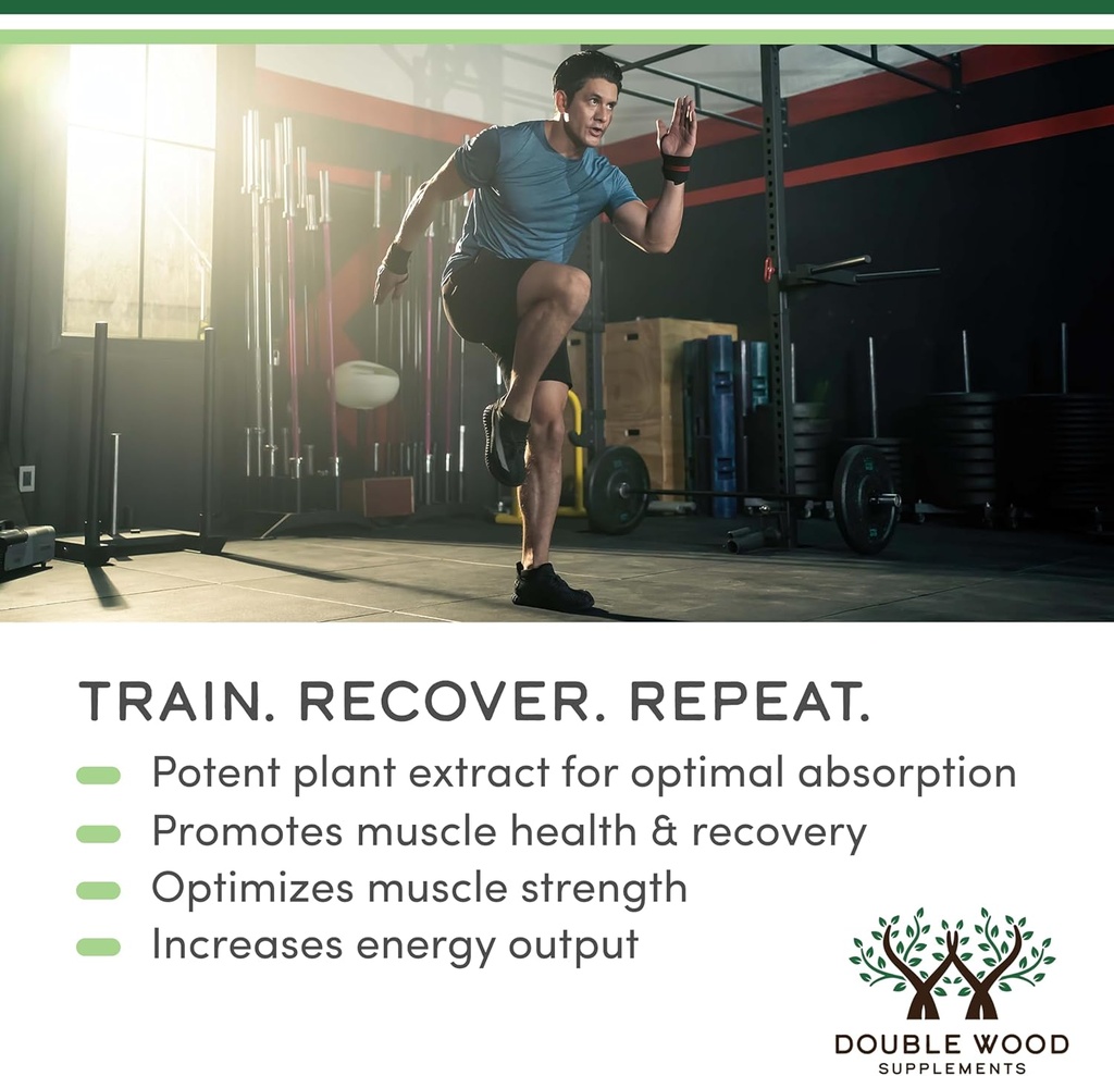 Fadogia Agrestis 600mg Per Serving (180 Capsules) Powerful Extract to Support Athletic Performance (Third Party Tested, Non-GMO, Vegan, Gluten Free) by Double Wood 5