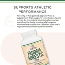Fadogia Agrestis 600mg Per Serving (180 Capsules) Powerful Extract to Support Athletic Performance (Third Party Tested, Non-GMO, Vegan, Gluten Free) by Double Wood 6