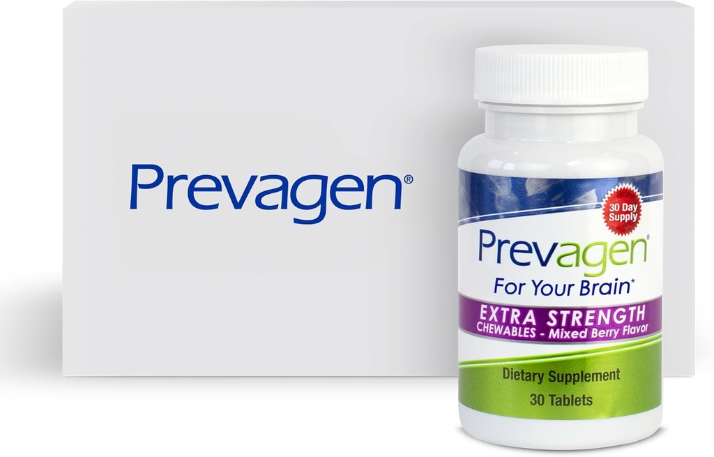 Prevagen Extra Strength Mixed Berry Chewables - 30 Tablets (1 Month Supply) | Formulated for Your Brain | 20mg of Apoaequorin Plus Vitamin D3 2