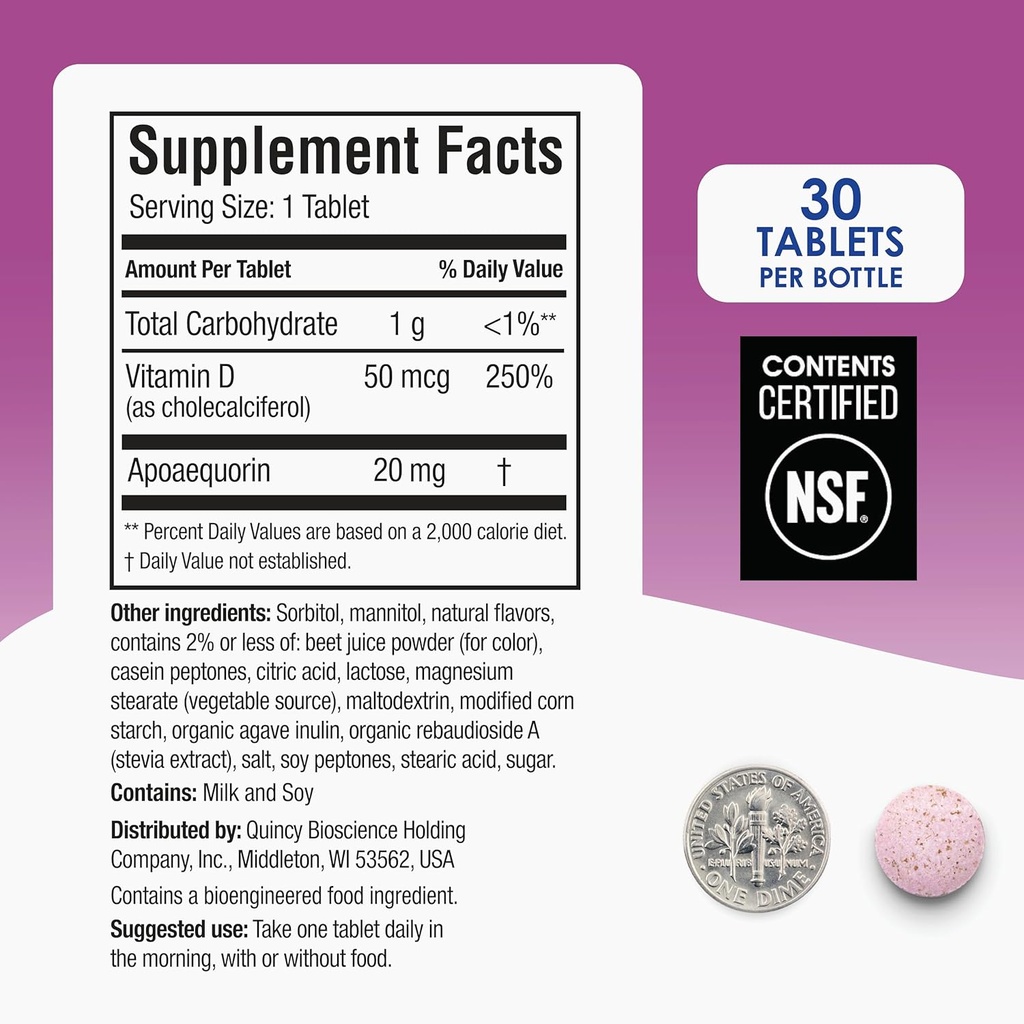 Prevagen Extra Strength Mixed Berry Chewables - 30 Tablets (1 Month Supply) | Formulated for Your Brain | 20mg of Apoaequorin Plus Vitamin D3 4