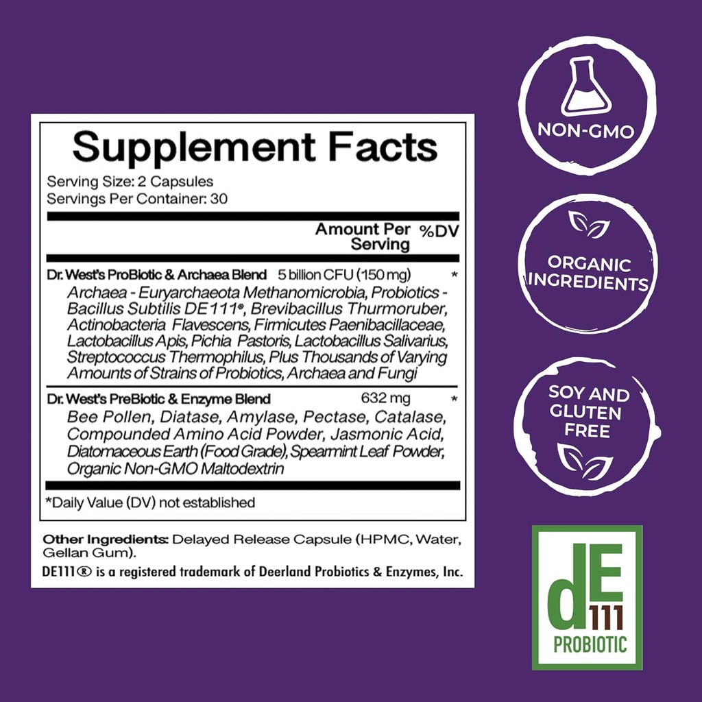 YourBiotics Prebiotics and Probiotics for Men & Women - Digestive Enzymes with Probiotics and Prebiotics Acid Resistant - Women & Mens Probiotics for Gut Health Immune Support & Digestion - 60 Count 5