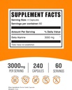 BulkSupplements.com Beta Alanine Capsules - Beta Alanine Supplement, Beta Alanine Pills, Beta Alanine 3000mg - Gluten Free, 4 Capsules per Serving, 240 Capsules (Pack of 1) 3