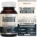Black Seed Oil Softgels | 5% Thymoquinone - TQ-Advanced® | High Potency - 500 mg per Capsule - 15:1 Concentrate from Nigella Sativa Extract, Raw Form, Vegan Formula, Glass Bottle (60 Softgels) 2