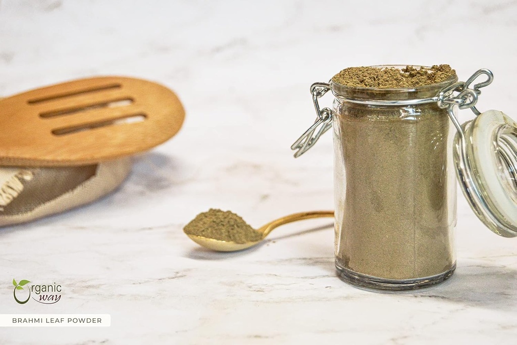 Organic Way Brahmi Leaf Powder (Bacopa Monnieri) - Organic & Kosher Certified | Raw, Vegan, Non GMO & Gluten Free | USDA Certified | Origin - India (1/4 LBS) 5