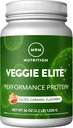 MRM Nutrition Veggie Elite Performance Protein | Chocolate Mocha Flavored| Plant-Based Protein| Easy to Digest | with BCAAs| Vegan + Gluten-Free | Clinically Tested| Digestive enzymes | 30 Servings 6