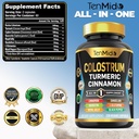 Colostrum Supplement - 8in1 Formula - Combine with Turmeric, Ceylon Cinnamon, Quercetin, Royal Jelly, Dandelion, L- Glutamine, and Black Pepper - Digestive Health Support - 120 Capsules 3
