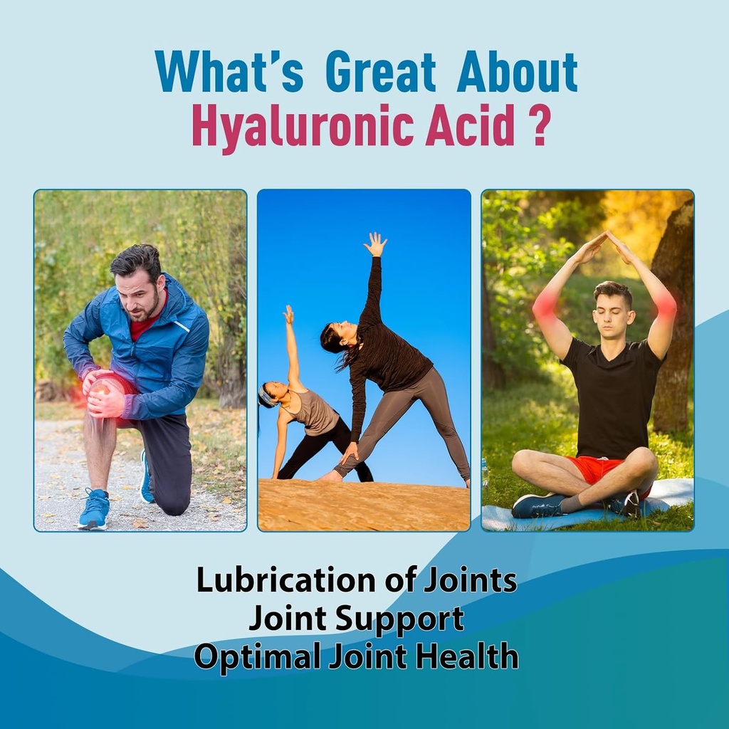 Hyaluronic Acid Gummies, Hyaluronic Acid Supplements with Vitamin C & Biotin 5000mcg for Skin, Hair, Nails Health, Joints Supplements for Women & Men, Low Sugar, Vegan, Non-GMO, 60 Counts 5