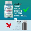 Hyaluronic Acid Gummies, Hyaluronic Acid Supplements with Vitamin C & Biotin 5000mcg for Skin, Hair, Nails Health, Joints Supplements for Women & Men, Low Sugar, Vegan, Non-GMO, 60 Counts 6