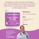 Real Mushrooms Cat Supplement Powder – Organic Mushroom Blend with Antarctic Krill & Ashwagandha – Cat Vitamins for Older Cats or Kittens – 2.65 oz Functional Feline Formula 5