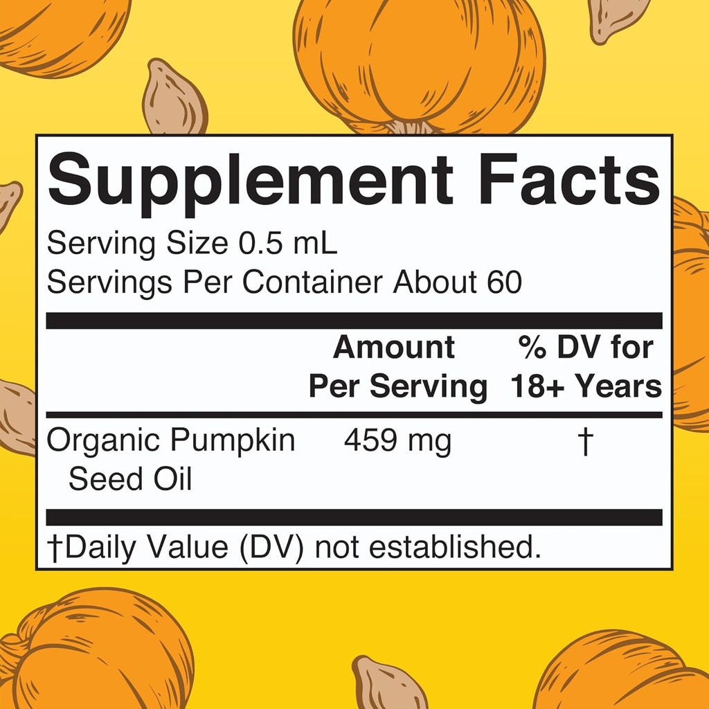 MaryRuth Organics Pumpkin Seed Oil Cold Pressed | 2 Month Supply | USDA Organic Pumpkin Seed Liquid Drops for Men and Women | Urinary Health in Men | Sugar Free | Vegan | Non-GMO | 60 Servings 3