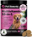 Dog Multivitamin - 10 in 1 Dog Vitamins for Health & Heart - Omega Fish Oil, Glucosamine & Probiotics - Dog Vitamins and Supplements for Skin and Coat (Chicken 180 ct) 2