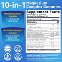 Magnesium Complex Gummies 400mg, Magneisum Glycinate Citrate Malate + Turmeric, GABA, B6 B12, Kava Kava, L-Theanine for Sleep, Calm, Relaxation, Energy, Magnesium Gummies for Women Men, Vegan, 2 Pack 3
