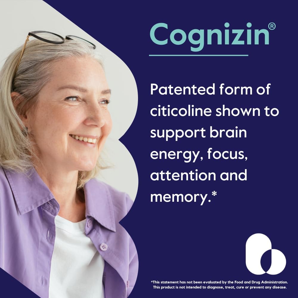 BESTVTIE Cognizin 500mg & Alpha GPC 300mg - No Stearates - Brain Supplements for Memory and Focus 3