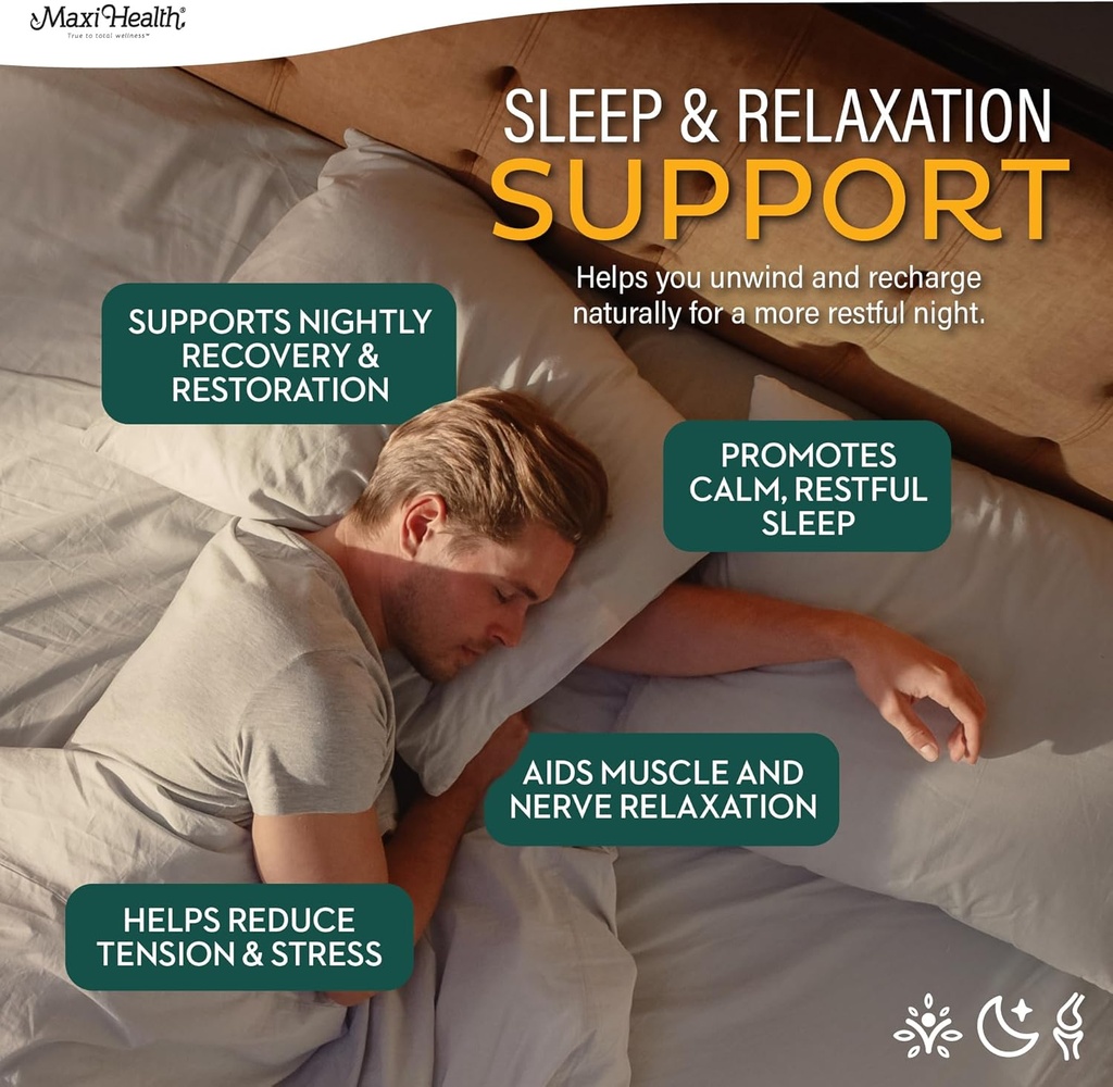 Maxi Health Magnesium Capsules - Energy Production - Muscle & Nerve Health - Bone Support - Magnesium Supplement from Magnesium Oxide, Magnesium Glycinate Chelate and Magnesium Citrate - 90 Count by Maxi Health 6