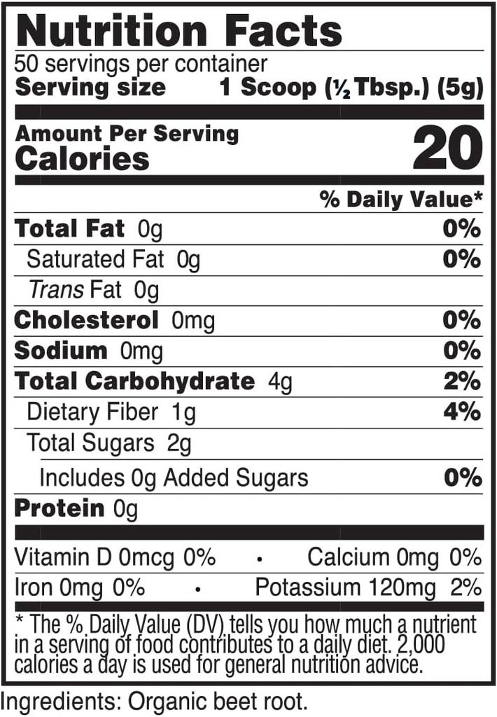 Primaforce Organic Beet Root Powder (250g) Unflavored - Natural Source of Antioxidants and Nutrients 3