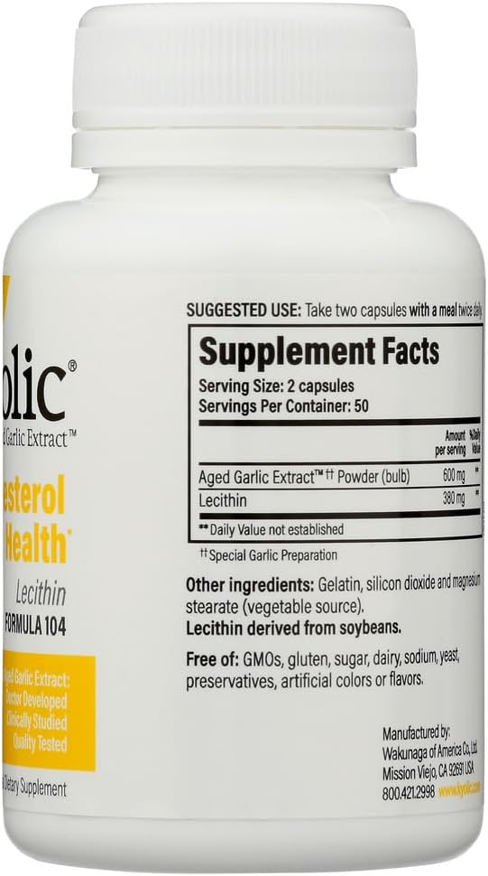 A.G.E. w/Lecithin Formula 104-100 caps., (Wakunaga/Kyolic) 5