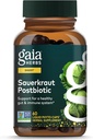 Gaia Herbs Sauerkraut Postbiotic - Natural Gut Health & Immune Support Supplement - Made with Fermented Sauerkraut - Free from Dairy, Soy & Gluten - 60 Vegan Capsules (30 Servings) 2