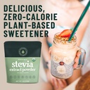 Organic 100% Pure Stevia Powder, 4 oz, Satisfies Sweet Cravings, Lowers Blood Sugar Levels for Diabetics, Bulk Powdered Stevia Extract Sweetener for Better Baking & Beverages, 800+ Servings by NatriSweet 4