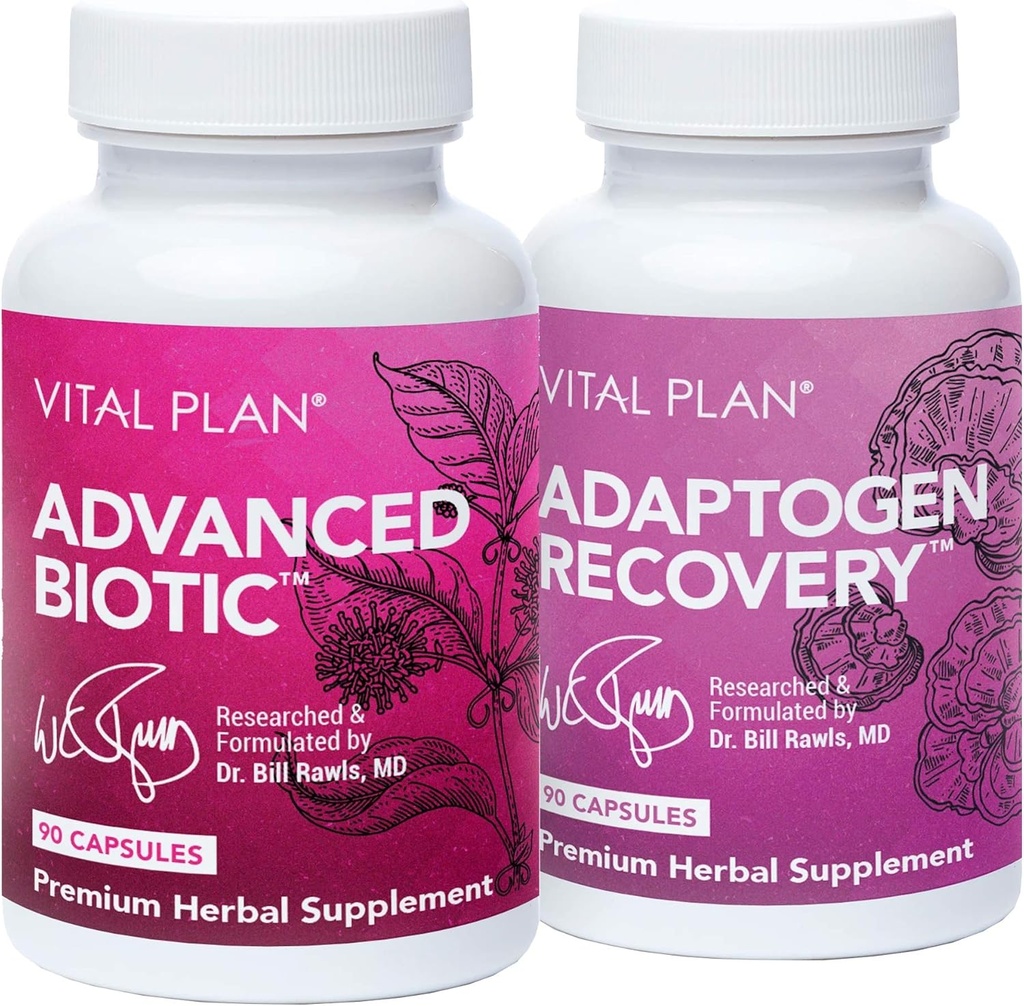 Vital Plan Immune Support Supplements by Dr. Bill Rawls – Immune Boost Bundle w/Japanese Knotweed, Cat’s Claw, Chinese Skullcap & Reishi Mushroom 2