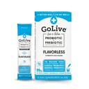 GoLive Prebiotic & Probiotic for Women, Men, Kids. Flavor-Free, Sugar-Free, Synbiotic Powder w/ GOS, L-Glutamine, Vitamin D3, Electrolytes. For Gut Health, Digestion, Metabolism, Immunity 15-50B CFUs. 2