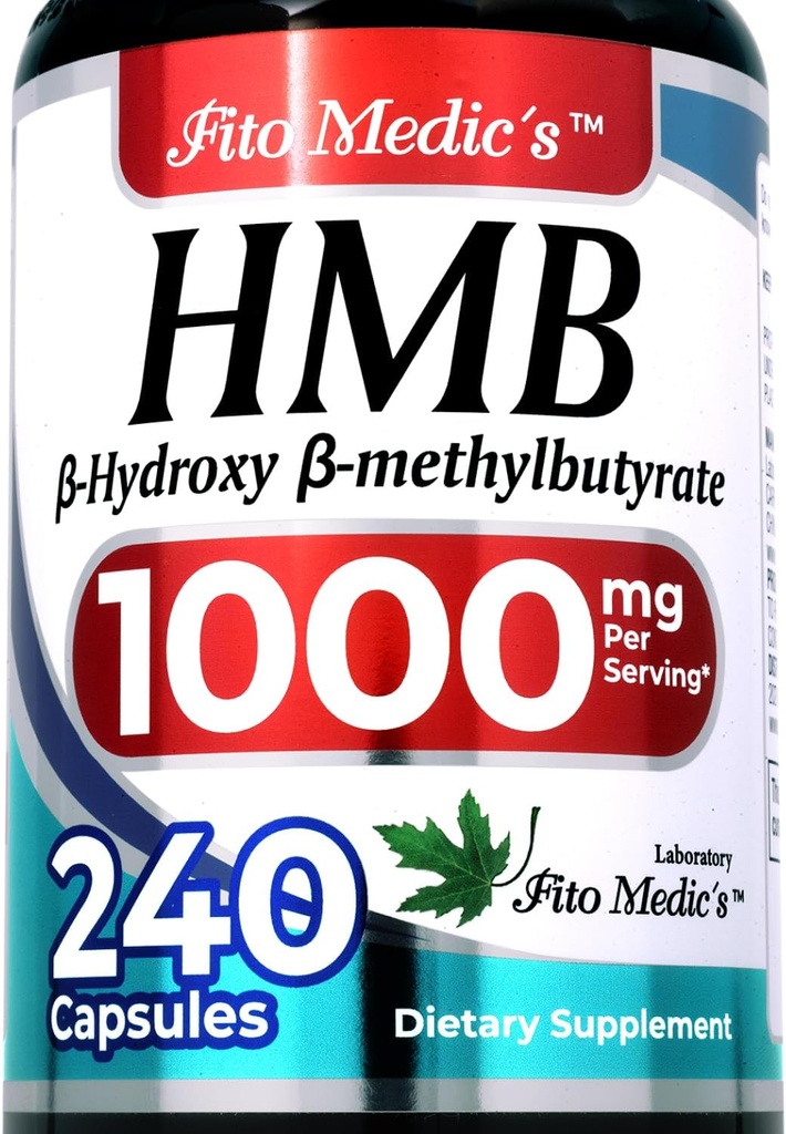 FITO MEDIC'S Lab | hmb |240 Capsules |1000 mg| hmb Supplement | hmb Free Acid| beta-hydroxybutyrate | Concentrate Extract | Ultra high Absorption. 2