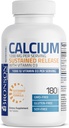 Bronson Calcium 1200 MG Per Serving Sustained Release with Vitamin D3 1000 IU Vitamin D3 Per Serving Non-GMO, 180 Tablets 6