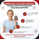 Cayenne Pepper Turmeric Odorless Garlic Cinnamon Fenugreek Citrus Bergamot Artichoke Blueberry Green Tea Black Pepper -150 Capsules- Made in USA 6