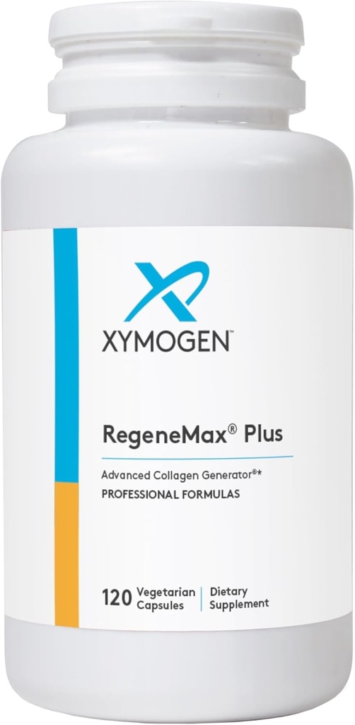 XYMOGEN RegeneMax Plus - Advanced Collagen Supplements with Biotin & Clinically Tested ch-OSA - Supports Skin, Hair, Nails & Bone Health - Collagen for Women & Men (120 Capsules) 2