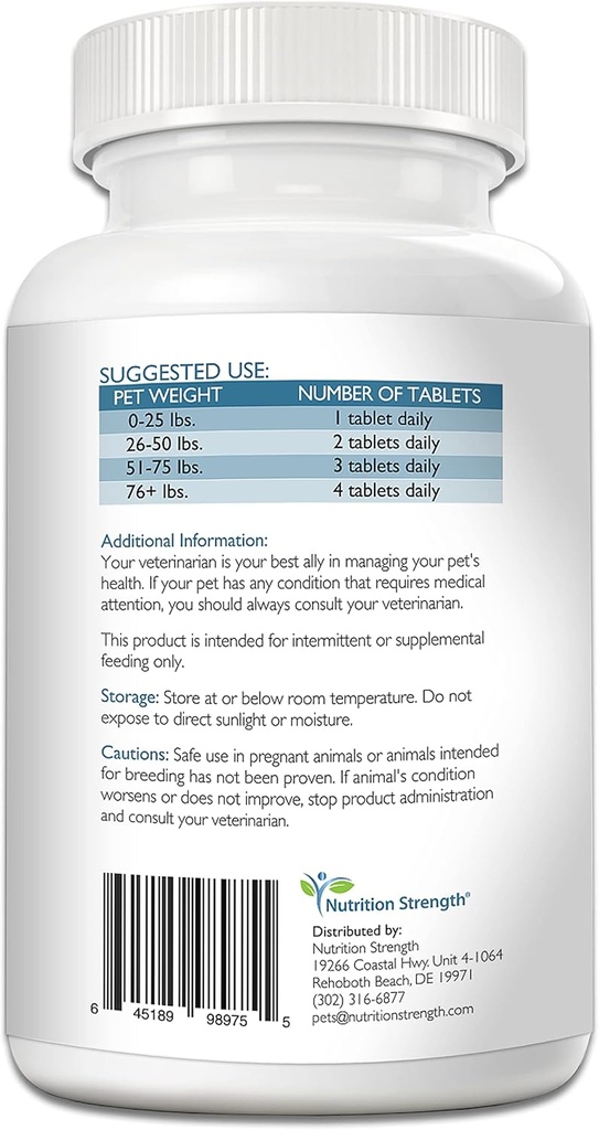 Vitamin D for Dogs with Calcium, Magnesium and Zinc to Support Strong Teeth, Bones and Muscles, Promote Mineral Metabolism and a Healthy Immune Function, 120 Chewable Tablets 3