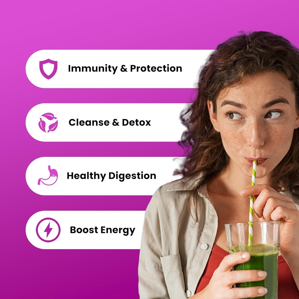 NutraChamps Super Greens Antioxidant Powder & Super Greens Capsules 5