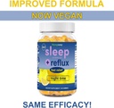 Reflux Raft Antacid Gummies | Fast Acting | 2 in 1 Sleep and Acid Reflux Relief Nighttime | clinically Studied Ingredients| Non-GMO Gluten Free Sugar Free | Lemon 60 Vegan Gummies 6