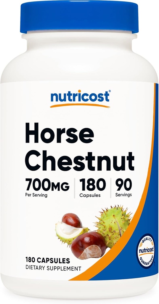 Nutricost Horse Chestnut Extract Capsules 700 MG Per Serving, 180 Capsules, 90 Servings - Non-GMO, Vegan 2